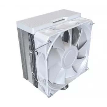 CPU dzesētājs Montech NX400, 120 mm ventilatori, balts, 156×74×120 mm, TDP 270 W
