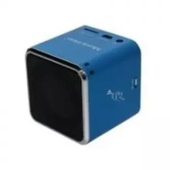 Technaxx Mini Musicman aktīvais skaļrunis USB un SD atskaņošanai, ar akumulatoru, zils (3530)