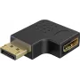 Goobay DisplayPort leņķa adapteris 90° pa kreisi melns (77132)