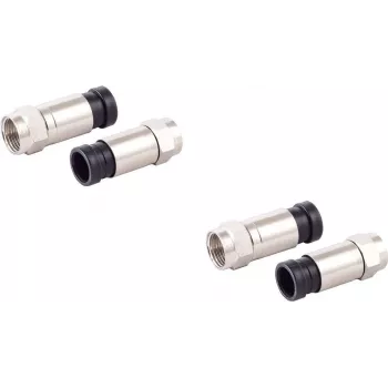 ShiverPeaks 85029-A-SET2 F-tipa kompresijas savienotāju komplekts 7 mm kabelim, 2 gab.