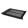 LogiLink Rack plaukts - melns, RAL 9005 - 1U - 48,3 cm (19 collas)