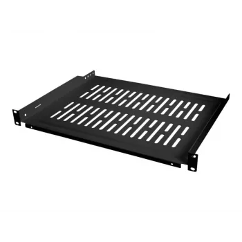 LogiLink Rack plaukts - melns, RAL 9005 - 1U - 48,3 cm (19 collas)