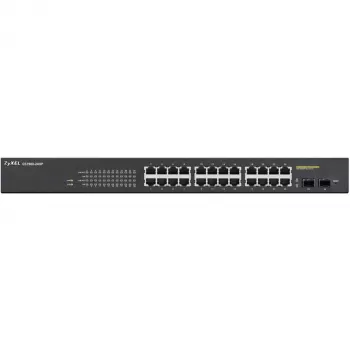 Zyxel GS1900-24HP pārvaldīts Gigabit Ethernet (10/100/1000) 1U slēdzis, melns