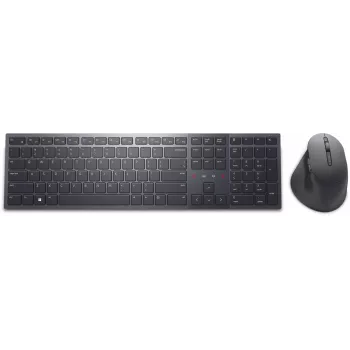 Dell Premier Collaboration Keyboard and Mouse KM900 bezvadu tastatūras un peles komplekts, grafīta krāsa, LT, USB-A