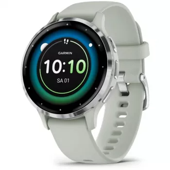Garmin Venu 3S 3.05 cm (1.2 inch) AMOLED 41 mm Digitāls 390 x 390 pikseļi Skārienekrāns Pelēks, Sudrabs Wi-Fi GPS (satelīts)