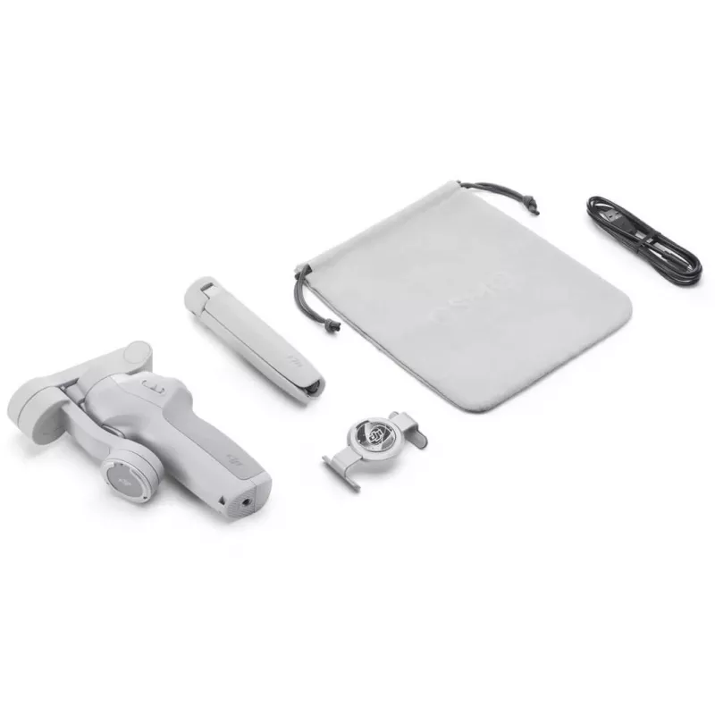DJI OM SE gimbals pelēks Bluetooth ar mobilā turētāju un somu, maks. slodze 290 g