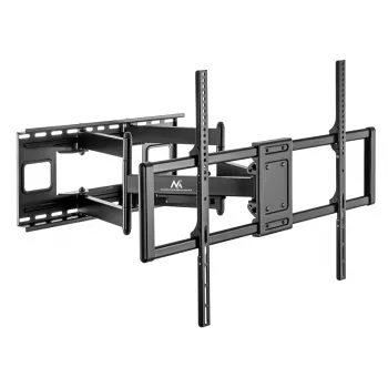 Maclean MC-482 TV sienas kronšteins 60-120 collu plakanajiem un izliektajiem televizoriem, līdz 120 kg, VESA 900x600, grozāms, slīpējams un pagriežams, universāls TV stiprinājums