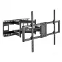 Maclean MC-482 TV sienas kronšteins 60-120 collu plakanajiem un izliektajiem televizoriem, līdz 120 kg, VESA 900x600, grozāms, slīpējams un pagriežams, universāls TV stiprinājums