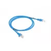 LANBERG tīkla savienojuma kabelis RJ45 Cat6 1 m zils, U/UTP, CCA savīta, AWG24, PCU6-20CC-0100-B