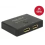 DeLOCK DisplayPort slēdzis, manuāls, divvirzienu, 4K