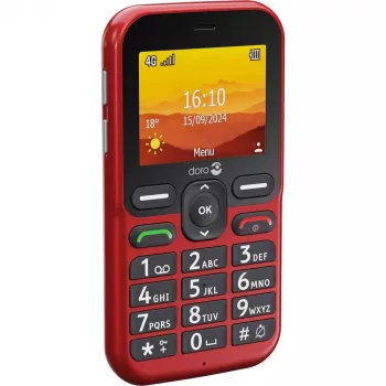 Doro Leva L10 4G, lielpogu telefons, sarkans (380571)