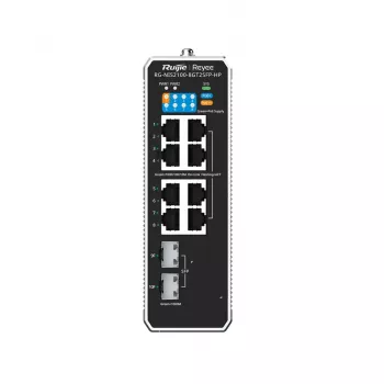 Ruijie Networks RG-NIS2100 Pārvaldāms L2 Gigabit Ethernet (10/100/1000) Power over Ethernet (PoE) Melns, Nerūsējošais tērauds