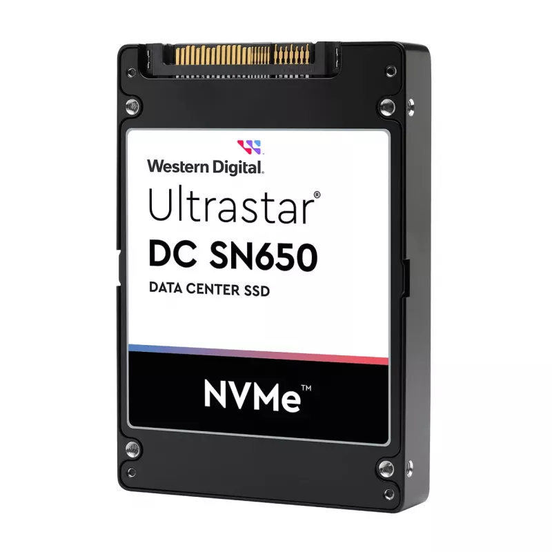 SSD disks WESTERN DIGITAL Ultrastar DC SN650 7680GB U.3 PCIe 4.0 NVMe TLC ISE