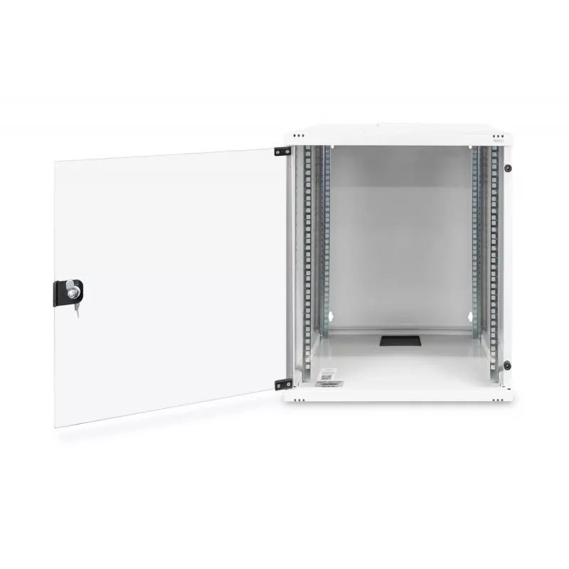 DIGITUS Compact Series DN-19 12-U-S-1 - Sienas skapis - Gaiši pelēks, RAL 7035 - 12U - 48,3 cm (19 inch) (DN-19 12-U-S-1)