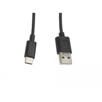 USB 2.0 kabelis Lanberg CA-USBO-10CC-0010-BK (USB-A līdz USB-C, 1m, Melns)