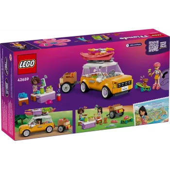 LEGO Friends piedzīvojumu komplekts 42659 Adventure Trip with Friends, 220 gabali, 2 minifigūras, vecumam no 6 gadiem