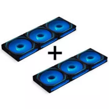 LIAN LI UNI FAN SL-INF 120 ARGB Reverse Blade PWM 6-Pack Black