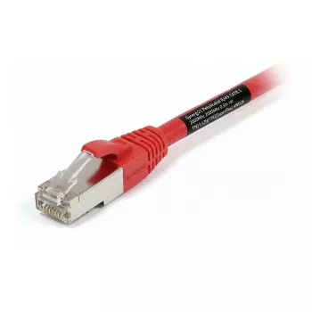 Synergy21 Patch Kabelis RJ45, CAT8.1 2000MHz, 0,5m, Sarkans, S-STP (S/FTP), TPE/LSZH (SuperFlex), AWG26