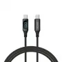 Savio USB-C - USB-C kabelis CL-174 1m melns USB 3.2 Gen 1