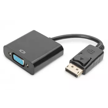 Assmann DisplayPort adaptera kabelis DP-HD15 vīrietis/sieviete 0,15m ar bloķētāju