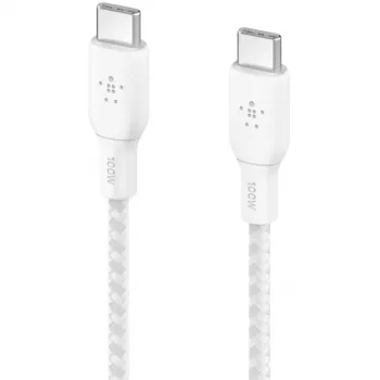 USB kabelis Belkin BOOST CHARGE USB 2.0 2m USB-C Balts