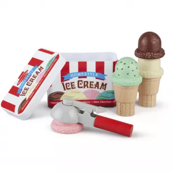 Melissa & Doug Scoop & Stack Ice Cream Set - Saldējuma komplekts