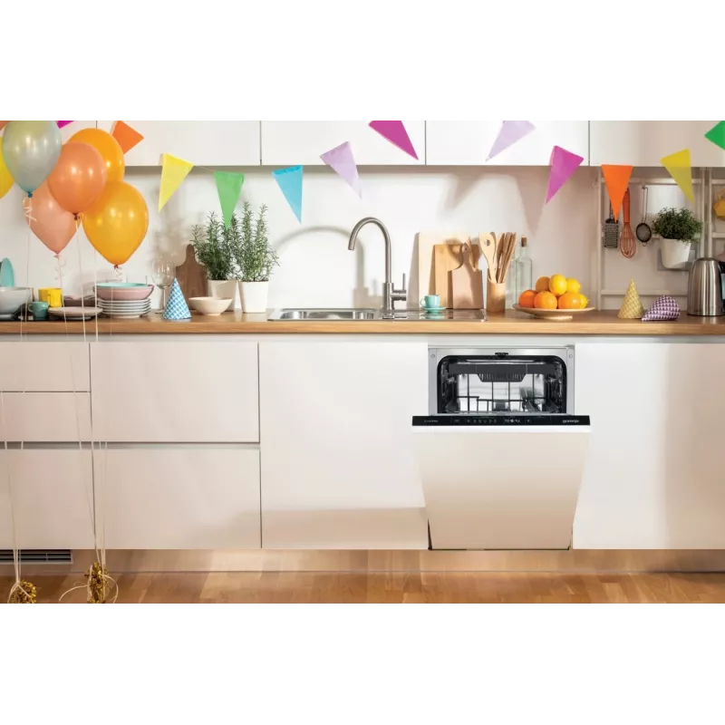 Gorenje GV563E11 trauku mazgājamā mašīna, pilnībā iebūvējama, 10 komplekti, E
