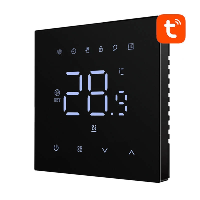 Avatto WT410-16A-B viedtermostats elektriskajai apsildei, 16 A, Wi-Fi