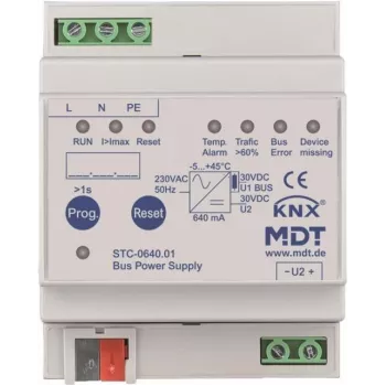 MDT STC-0640.01 Kopnes barošanas avots ar diagnostiku 4TE, REG, 640mA