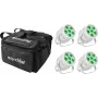 LED Par Gaisma EUROLITE Silent Par 6 QCL Floor 4x ar Soft-Bag – grīdas QCL LED par, 4 komplektā