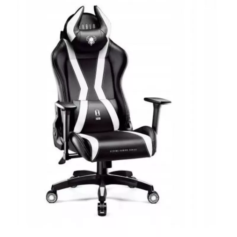 Spēļu krēsls Diablo X-HORN 2.0 melns-balts