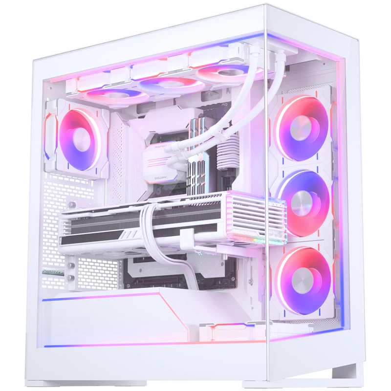 Phanteks NV5 Premium DRGB ARGB apgaismojuma komplekts ar barošanas sadalītāju un mātesplates vāku, balts
