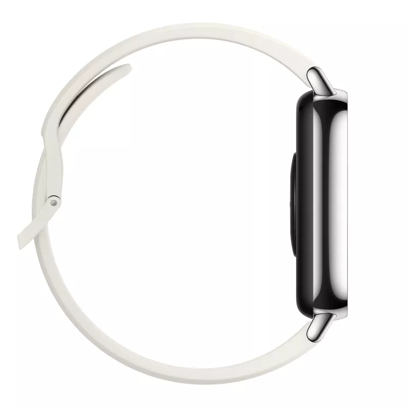 Viedpulkstenis Xiaomi Redmi Watch 5 Lite — 1.96 inch AMOLED, GPS, 470mAh, Zelta korpuss, Balta TPU siksniņa