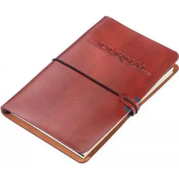 Troika Bullet Journal - Monohroms - brūns - A5 - 72 lapas - punktu režģa papīrs - pieaugušajiem (BTJ36/BR)
