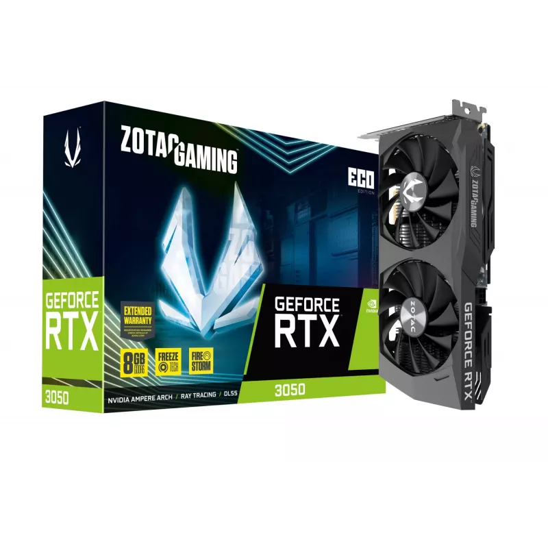 Videokarte ZOTAC Gaming GeForce RTX 3050 ECO 8 GB GDDR6
