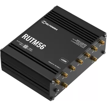 TELTONIKA RUTM56 divmodemu maršrutētājs, 802.11ac Wi‑Fi, Gigabit LAN x4, Mesh atbalsts, MU‑MIMO (bez mobilā platjoslas)