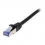 Kabelis Patch-RJ45 S-STP(S/FTP) 500MHz 15,0m CAT6A melns Synergy21, komponentu testēts, AWG26