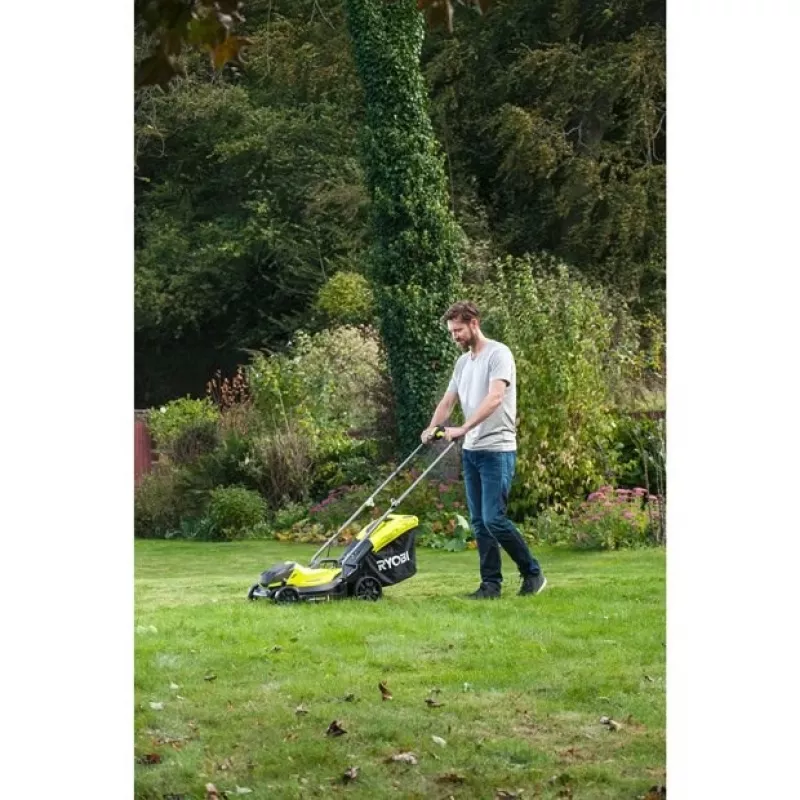 Ryobi OLM1833B zāles pļāvējs Stumjamais zāles pļāvējs Akumulators Melns, Zaļš