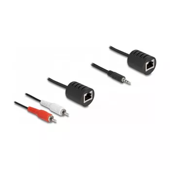 DeLOCK 87859 audio kabelis RJ-45 uz RCA 3.5mm melns sarkans balts
