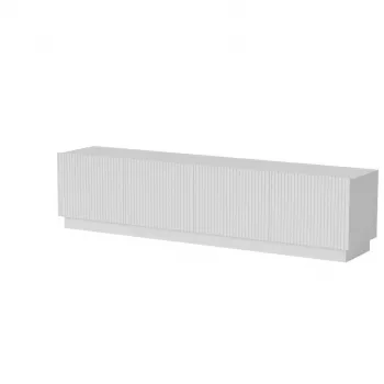 TV skapis LIVERTI 2000x420x480 mm, balts, skaidu plātnes virsma