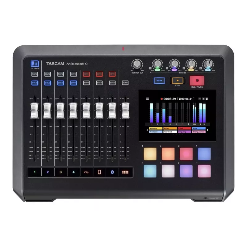 Tascam Mixcast 4 – mikseris podkāstu ierakstīšanai