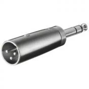 Wentronic Goobay XLR-Adapter - XLR-Spraudnis (3-Pin) > ligzda 6,35 mm (4-Pin, Stereo) (27515)