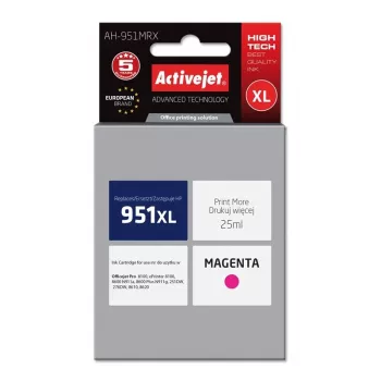Activejet AH-951MRX tinte (aizvieto HP 951XL CN047AE; Premium; 25 ml; magenta)