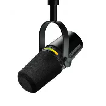 Shure MV7+-K - Lekciju un vokāla mikrofons ar XLR/USB-C savienotāju, melns