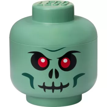 LEGO Storage Head Skeleton, Uzglabāšanas kaste melna/sarkana, liela