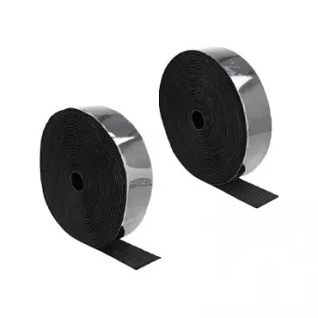 DeLOCK Heavy-duty pašlīmējošā Velcro lente 15 m x 50 mm melna
