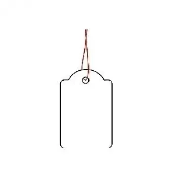 HERMA 6915 marķēšanas birkas ar sarkanu aukliņu 25x38 mm, 1000 gab.