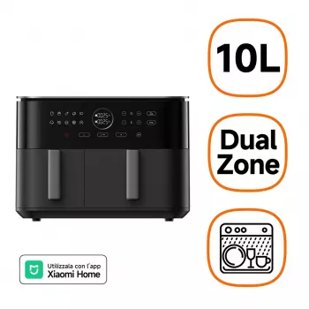 Xiaomi Dual Zone Fritētājs 10L, 2700W, Melns
