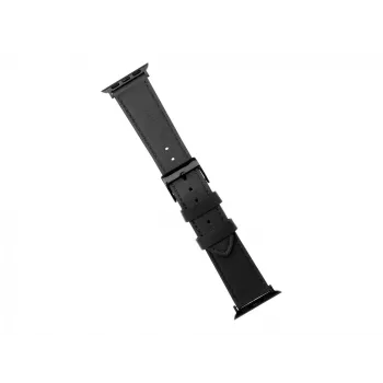 Ādas siksniņa Apple Watch FIXED FIXLST-434- BK — melna, nomaiņas siksniņa