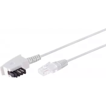 Telefona kabelis S/CONN 12-09076 10 m Balts